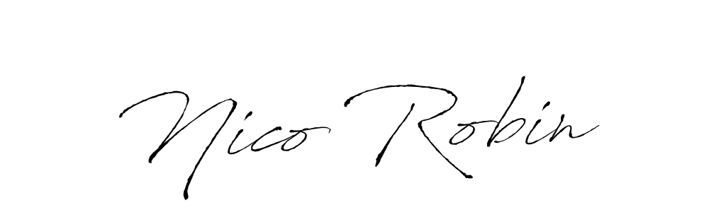 Use a signature maker to create a handwritten signature online. With this signature software, you can design (Antro_Vectra) your own signature for name Nico Robin. Nico Robin signature style 6 images and pictures png