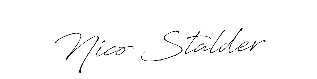 Also You can easily find your signature by using the search form. We will create Nico Stalder name handwritten signature images for you free of cost using Antro_Vectra sign style. Nico Stalder signature style 6 images and pictures png