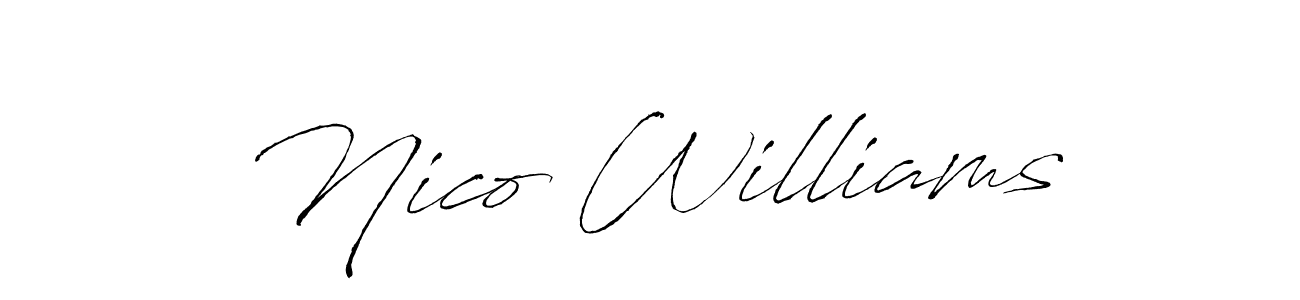 Make a short Nico Williams signature style. Manage your documents anywhere anytime using Antro_Vectra. Create and add eSignatures, submit forms, share and send files easily. Nico Williams signature style 6 images and pictures png