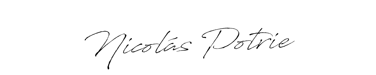 Make a short Nicolás Potrie signature style. Manage your documents anywhere anytime using Antro_Vectra. Create and add eSignatures, submit forms, share and send files easily. Nicolás Potrie signature style 6 images and pictures png