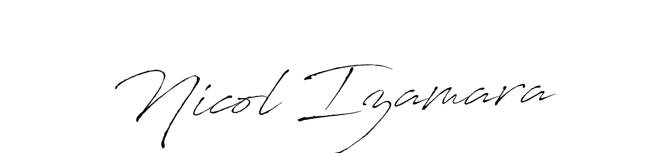 if you are searching for the best signature style for your name Nicol Izamara. so please give up your signature search. here we have designed multiple signature styles  using Antro_Vectra. Nicol Izamara signature style 6 images and pictures png