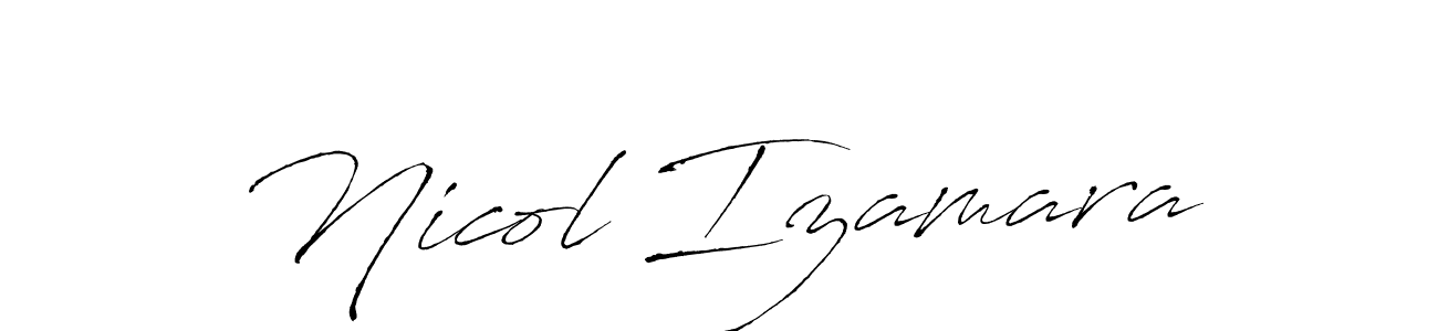 Also You can easily find your signature by using the search form. We will create Nicol Izamara name handwritten signature images for you free of cost using Antro_Vectra sign style. Nicol Izamara signature style 6 images and pictures png