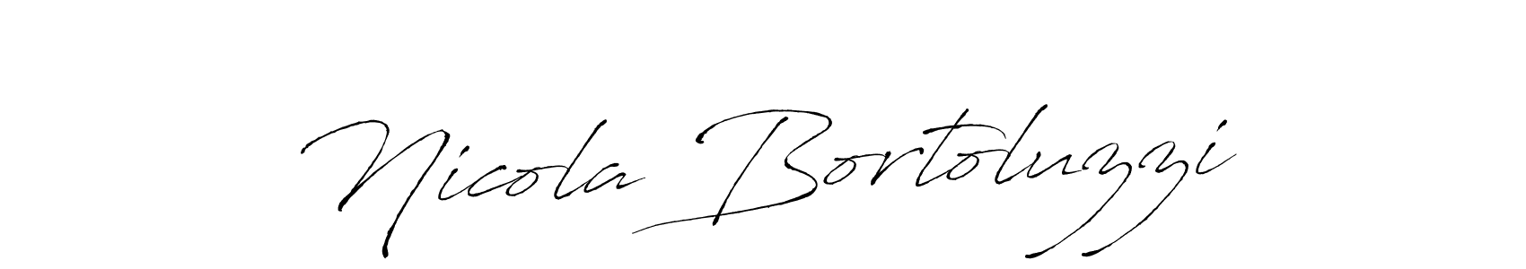 Nicola Bortoluzzi stylish signature style. Best Handwritten Sign (Antro_Vectra) for my name. Handwritten Signature Collection Ideas for my name Nicola Bortoluzzi. Nicola Bortoluzzi signature style 6 images and pictures png