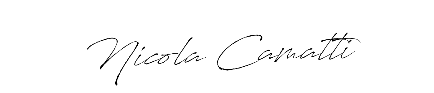 Make a beautiful signature design for name Nicola Camatti. With this signature (Antro_Vectra) style, you can create a handwritten signature for free. Nicola Camatti signature style 6 images and pictures png