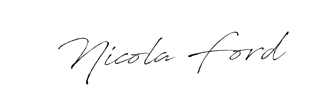 Design your own signature with our free online signature maker. With this signature software, you can create a handwritten (Antro_Vectra) signature for name Nicola Ford. Nicola Ford signature style 6 images and pictures png