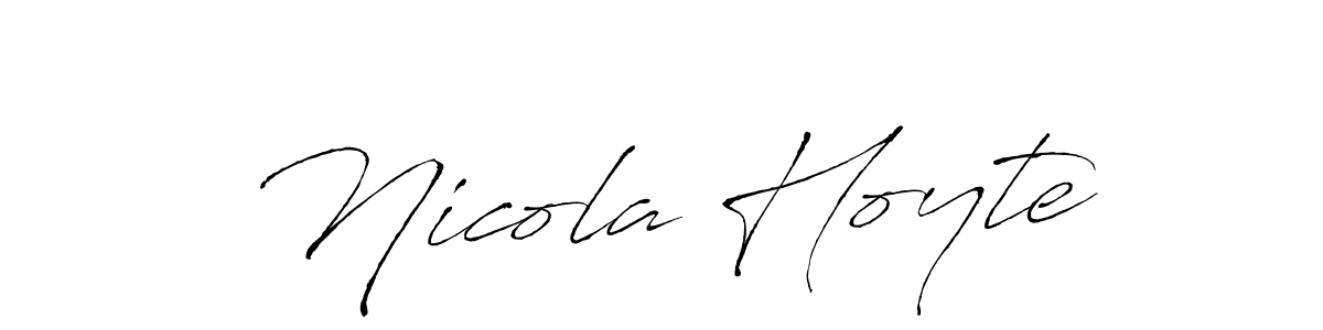 Make a short Nicola Hoyte signature style. Manage your documents anywhere anytime using Antro_Vectra. Create and add eSignatures, submit forms, share and send files easily. Nicola Hoyte signature style 6 images and pictures png