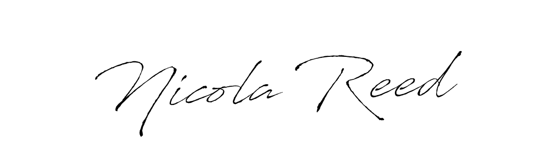 Design your own signature with our free online signature maker. With this signature software, you can create a handwritten (Antro_Vectra) signature for name Nicola Reed. Nicola Reed signature style 6 images and pictures png