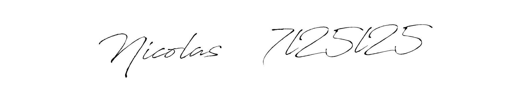Nicolas    7l25l25 stylish signature style. Best Handwritten Sign (Antro_Vectra) for my name. Handwritten Signature Collection Ideas for my name Nicolas    7l25l25. Nicolas    7l25l25 signature style 6 images and pictures png