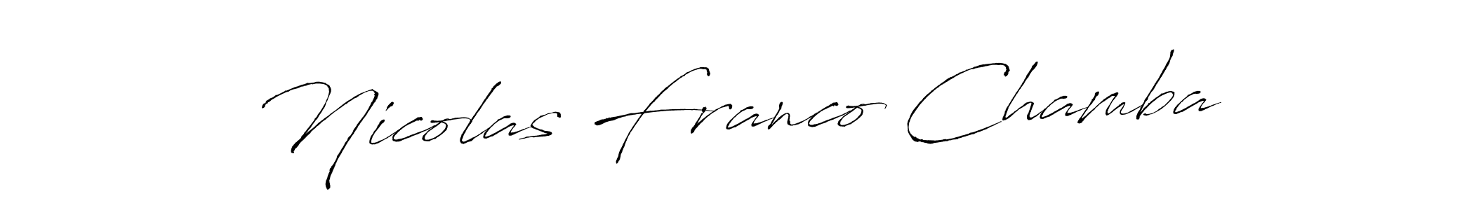 Make a short Nicolas Franco Chamba signature style. Manage your documents anywhere anytime using Antro_Vectra. Create and add eSignatures, submit forms, share and send files easily. Nicolas Franco Chamba signature style 6 images and pictures png