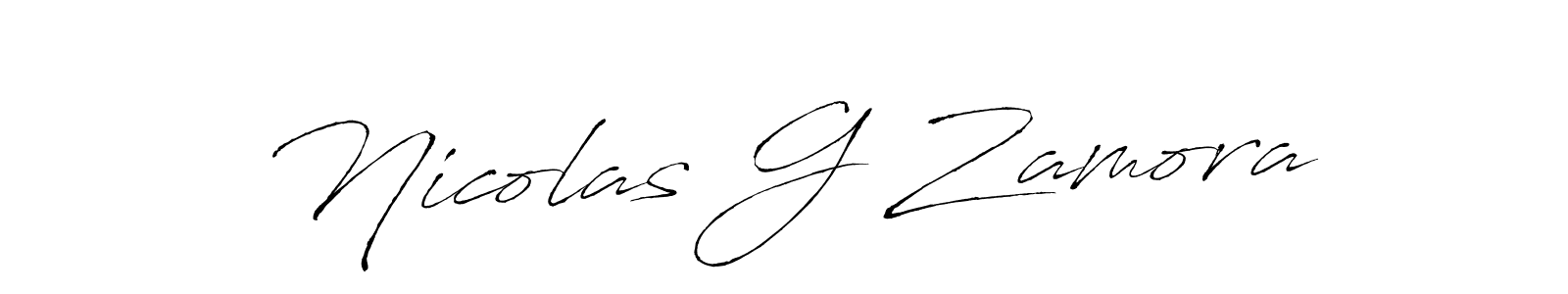 The best way (Antro_Vectra) to make a short signature is to pick only two or three words in your name. The name Nicolas G Zamora include a total of six letters. For converting this name. Nicolas G Zamora signature style 6 images and pictures png