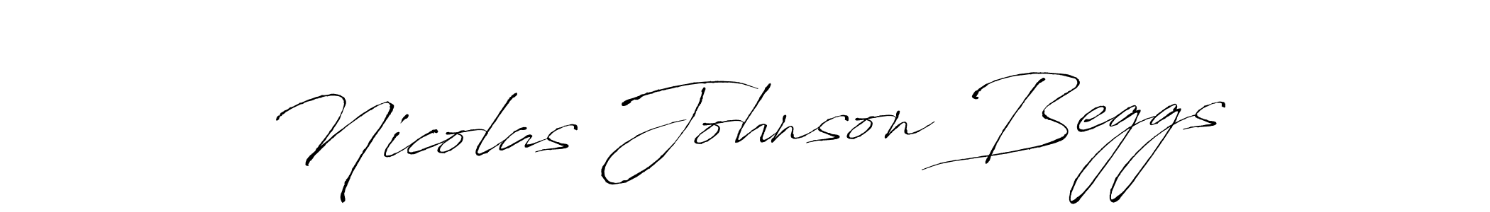 This is the best signature style for the Nicolas Johnson Beggs name. Also you like these signature font (Antro_Vectra). Mix name signature. Nicolas Johnson Beggs signature style 6 images and pictures png