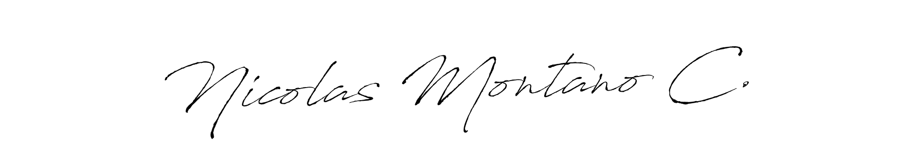 Make a beautiful signature design for name Nicolas Montano C.. With this signature (Antro_Vectra) style, you can create a handwritten signature for free. Nicolas Montano C. signature style 6 images and pictures png