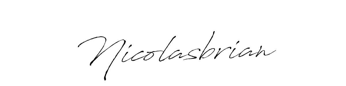How to Draw Nicolasbrian signature style? Antro_Vectra is a latest design signature styles for name Nicolasbrian. Nicolasbrian signature style 6 images and pictures png