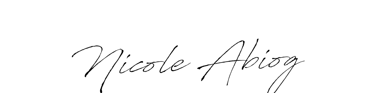 Create a beautiful signature design for name Nicole Abiog. With this signature (Antro_Vectra) fonts, you can make a handwritten signature for free. Nicole Abiog signature style 6 images and pictures png