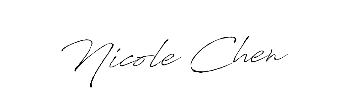 Make a beautiful signature design for name Nicole Chen. With this signature (Antro_Vectra) style, you can create a handwritten signature for free. Nicole Chen signature style 6 images and pictures png