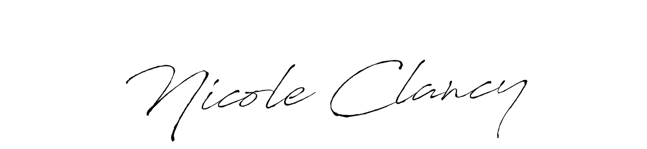 This is the best signature style for the Nicole Clancy name. Also you like these signature font (Antro_Vectra). Mix name signature. Nicole Clancy signature style 6 images and pictures png
