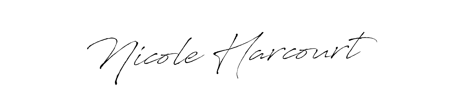 Create a beautiful signature design for name Nicole Harcourt. With this signature (Antro_Vectra) fonts, you can make a handwritten signature for free. Nicole Harcourt signature style 6 images and pictures png