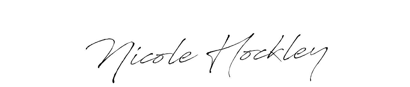 Make a beautiful signature design for name Nicole Hockley. With this signature (Antro_Vectra) style, you can create a handwritten signature for free. Nicole Hockley signature style 6 images and pictures png