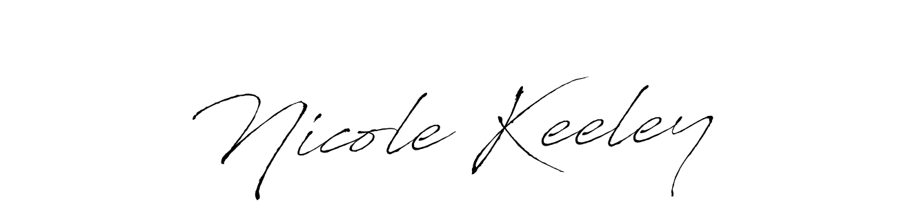 How to make Nicole Keeley name signature. Use Antro_Vectra style for creating short signs online. This is the latest handwritten sign. Nicole Keeley signature style 6 images and pictures png