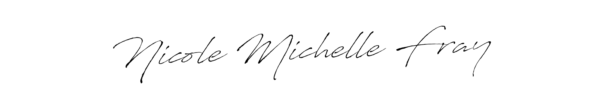 Create a beautiful signature design for name Nicole Michelle Fray. With this signature (Antro_Vectra) fonts, you can make a handwritten signature for free. Nicole Michelle Fray signature style 6 images and pictures png