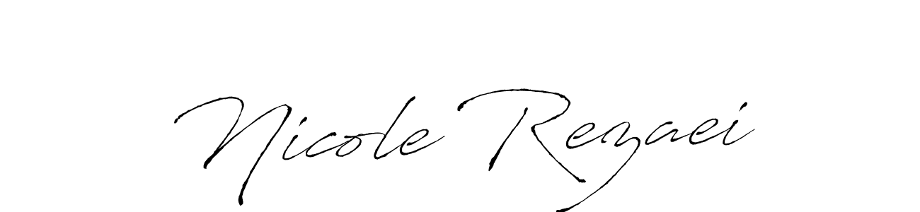 How to make Nicole Rezaei signature? Antro_Vectra is a professional autograph style. Create handwritten signature for Nicole Rezaei name. Nicole Rezaei signature style 6 images and pictures png