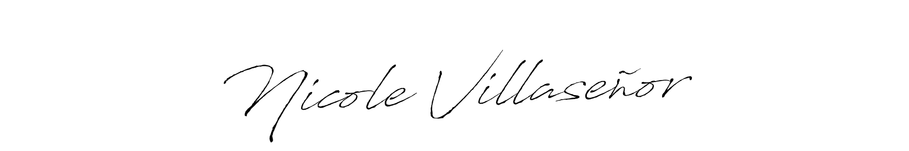 How to make Nicole Villaseñor signature? Antro_Vectra is a professional autograph style. Create handwritten signature for Nicole Villaseñor name. Nicole Villaseñor signature style 6 images and pictures png