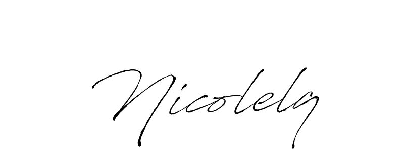 This is the best signature style for the Nicolelq name. Also you like these signature font (Antro_Vectra). Mix name signature. Nicolelq signature style 6 images and pictures png