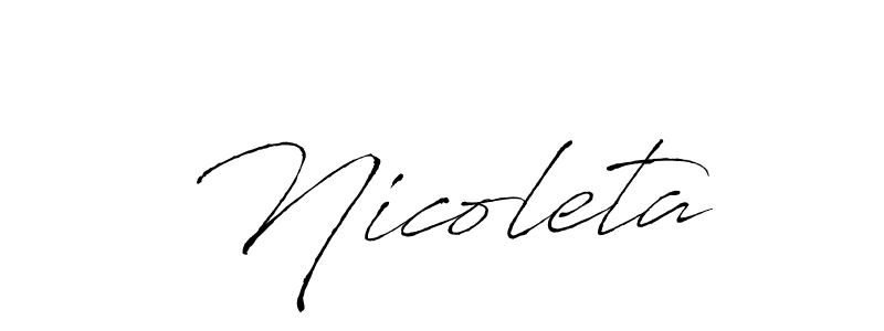 Similarly Antro_Vectra is the best handwritten signature design. Signature creator online .You can use it as an online autograph creator for name Nicoleta. Nicoleta signature style 6 images and pictures png