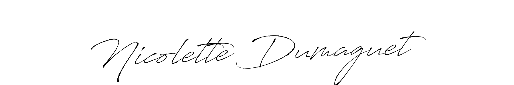 Design your own signature with our free online signature maker. With this signature software, you can create a handwritten (Antro_Vectra) signature for name Nicolette Dumaguet. Nicolette Dumaguet signature style 6 images and pictures png
