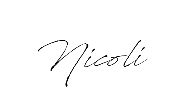 Antro_Vectra is a professional signature style that is perfect for those who want to add a touch of class to their signature. It is also a great choice for those who want to make their signature more unique. Get Nicoli name to fancy signature for free. Nicoli signature style 6 images and pictures png