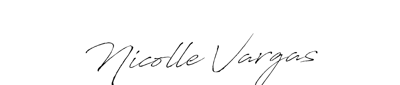 Nicolle Vargas stylish signature style. Best Handwritten Sign (Antro_Vectra) for my name. Handwritten Signature Collection Ideas for my name Nicolle Vargas. Nicolle Vargas signature style 6 images and pictures png