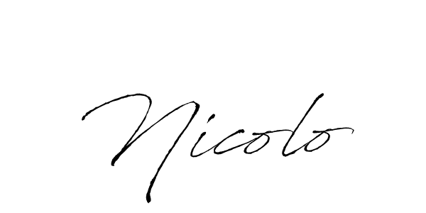 Use a signature maker to create a handwritten signature online. With this signature software, you can design (Antro_Vectra) your own signature for name Nicolo. Nicolo signature style 6 images and pictures png