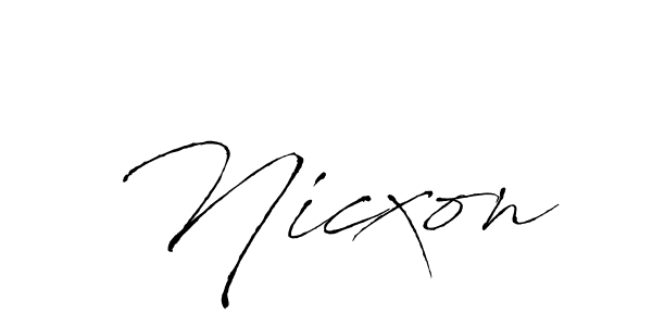 Nicxon stylish signature style. Best Handwritten Sign (Antro_Vectra) for my name. Handwritten Signature Collection Ideas for my name Nicxon. Nicxon signature style 6 images and pictures png