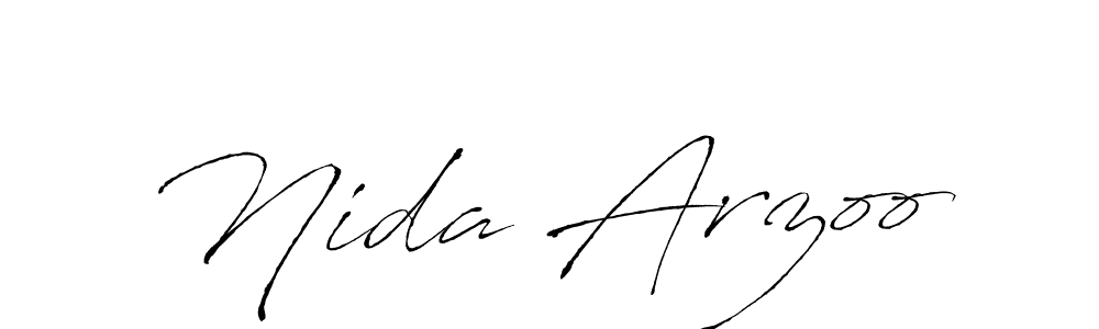 You should practise on your own different ways (Antro_Vectra) to write your name (Nida Arzoo) in signature. don't let someone else do it for you. Nida Arzoo signature style 6 images and pictures png