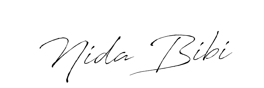 Make a beautiful signature design for name Nida Bibi. Use this online signature maker to create a handwritten signature for free. Nida Bibi signature style 6 images and pictures png
