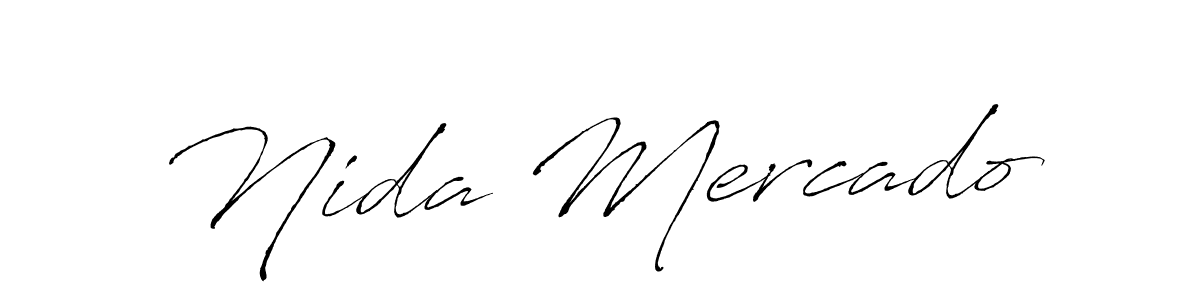 Make a beautiful signature design for name Nida Mercado. Use this online signature maker to create a handwritten signature for free. Nida Mercado signature style 6 images and pictures png