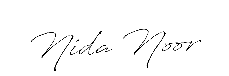 How to make Nida Noor name signature. Use Antro_Vectra style for creating short signs online. This is the latest handwritten sign. Nida Noor signature style 6 images and pictures png