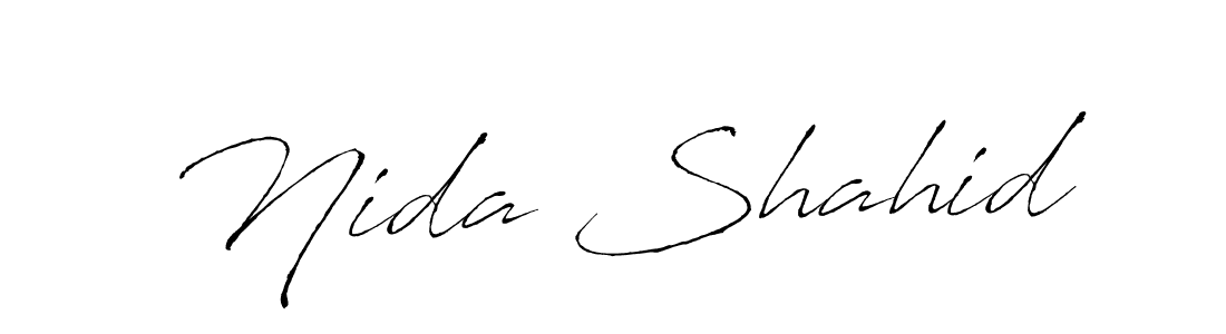 This is the best signature style for the Nida Shahid name. Also you like these signature font (Antro_Vectra). Mix name signature. Nida Shahid signature style 6 images and pictures png