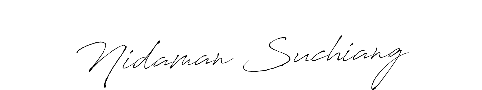 Design your own signature with our free online signature maker. With this signature software, you can create a handwritten (Antro_Vectra) signature for name Nidaman Suchiang. Nidaman Suchiang signature style 6 images and pictures png