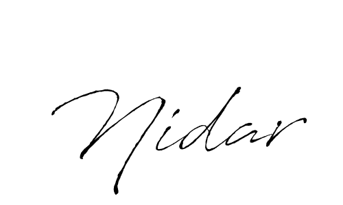 How to make Nidar name signature. Use Antro_Vectra style for creating short signs online. This is the latest handwritten sign. Nidar signature style 6 images and pictures png