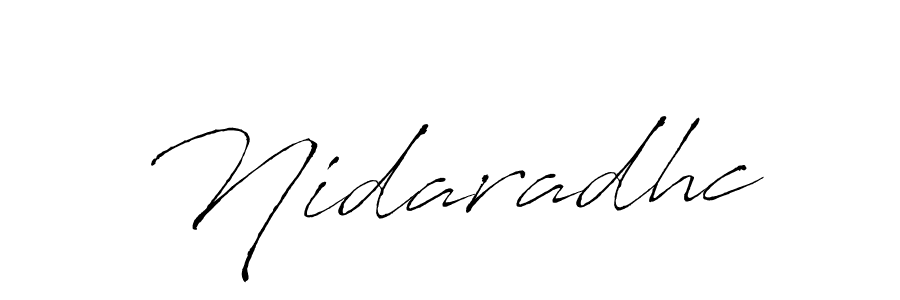 Antro_Vectra is a professional signature style that is perfect for those who want to add a touch of class to their signature. It is also a great choice for those who want to make their signature more unique. Get Nidaradhc name to fancy signature for free. Nidaradhc signature style 6 images and pictures png