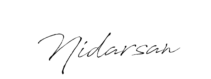 How to make Nidarsan name signature. Use Antro_Vectra style for creating short signs online. This is the latest handwritten sign. Nidarsan signature style 6 images and pictures png