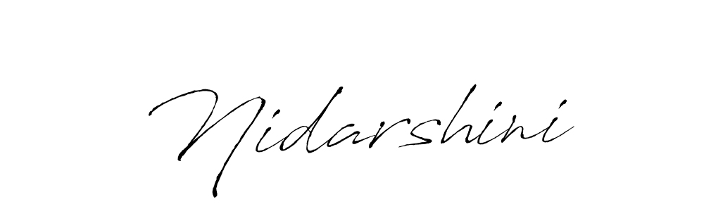 Nidarshini stylish signature style. Best Handwritten Sign (Antro_Vectra) for my name. Handwritten Signature Collection Ideas for my name Nidarshini. Nidarshini signature style 6 images and pictures png