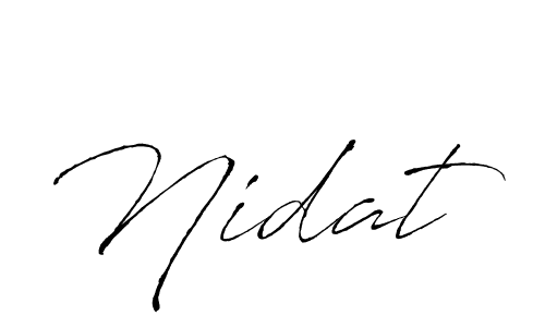 Create a beautiful signature design for name Nidat. With this signature (Antro_Vectra) fonts, you can make a handwritten signature for free. Nidat signature style 6 images and pictures png