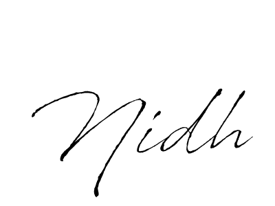 if you are searching for the best signature style for your name Nidh. so please give up your signature search. here we have designed multiple signature styles  using Antro_Vectra. Nidh signature style 6 images and pictures png