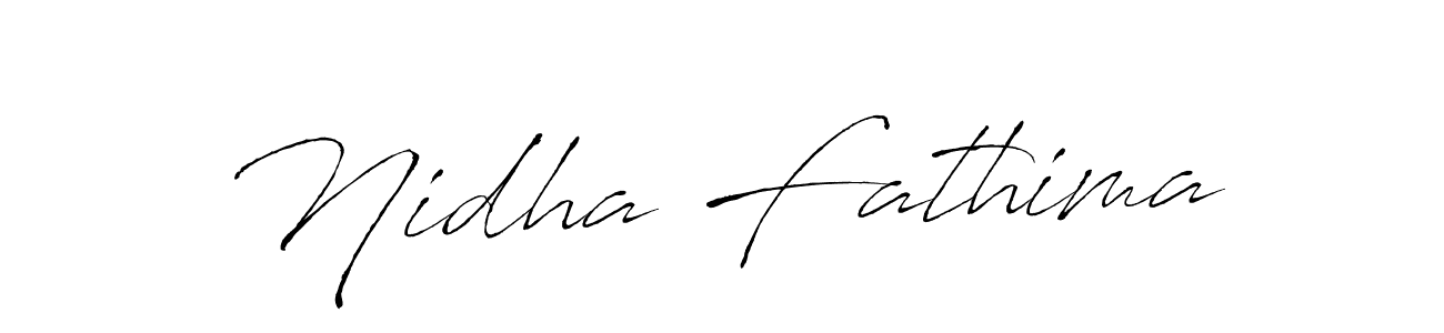 Also we have Nidha Fathima name is the best signature style. Create professional handwritten signature collection using Antro_Vectra autograph style. Nidha Fathima signature style 6 images and pictures png