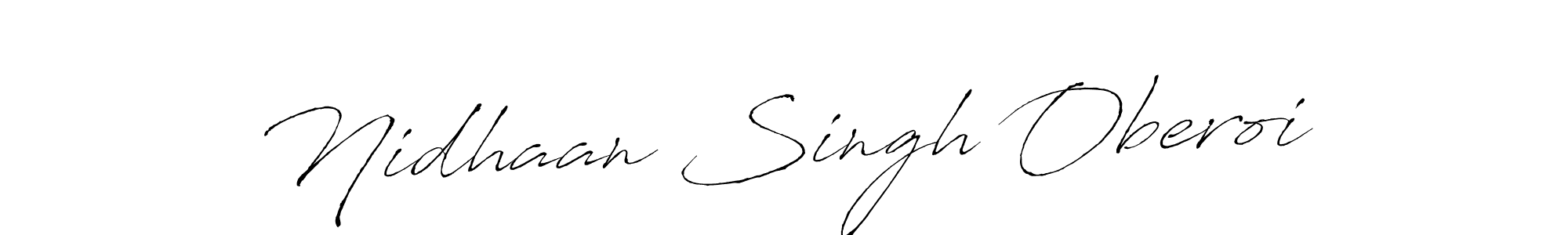 Also we have Nidhaan Singh Oberoi name is the best signature style. Create professional handwritten signature collection using Antro_Vectra autograph style. Nidhaan Singh Oberoi signature style 6 images and pictures png