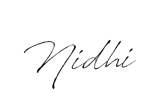 Make a beautiful signature design for name Nidhi. With this signature (Antro_Vectra) style, you can create a handwritten signature for free. Nidhi signature style 6 images and pictures png