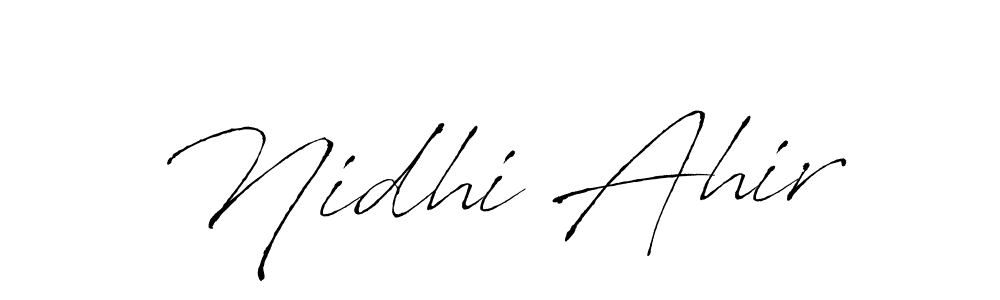 See photos of Nidhi Ahir official signature by Spectra . Check more albums & portfolios. Read reviews & check more about Antro_Vectra font. Nidhi Ahir signature style 6 images and pictures png
