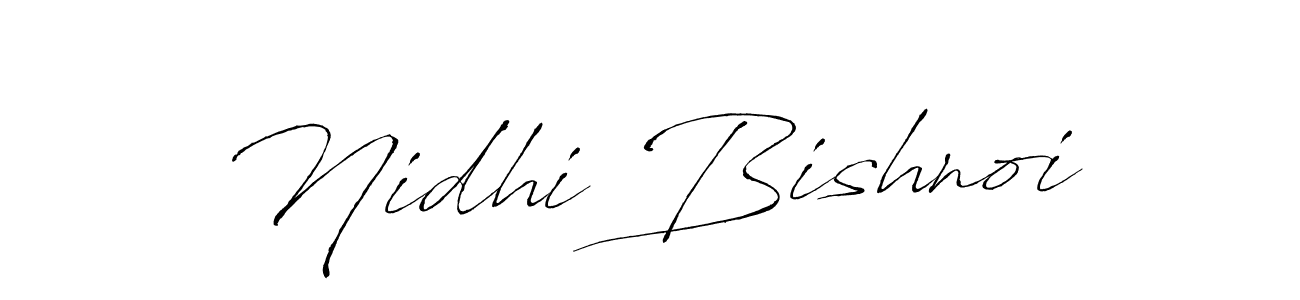 Make a beautiful signature design for name Nidhi Bishnoi. With this signature (Antro_Vectra) style, you can create a handwritten signature for free. Nidhi Bishnoi signature style 6 images and pictures png